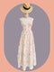Summer Heavy Patchwork Embroidery Detail Sundress